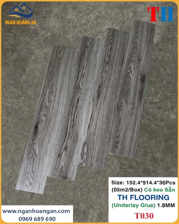 Sàn Nhựa Giả Gỗ Tự Dán THFLoor TH030 Dày 1.8mm